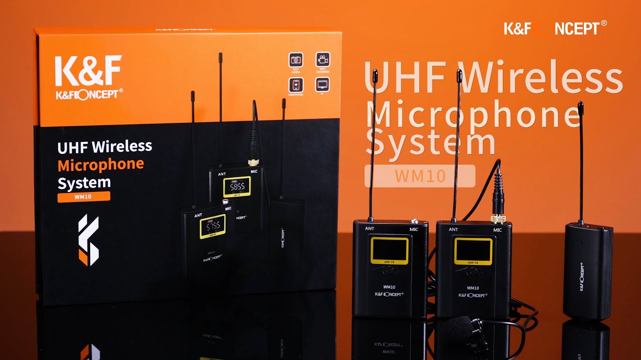 Introducing the K&F Concept UHF Wireless Microphone System WM10+