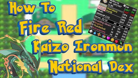 Tutorial: How to set up Fire Red National Dex for Kaizo Ironmon!