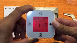 Unboxing of Ikea digital alarm KLOCKIS