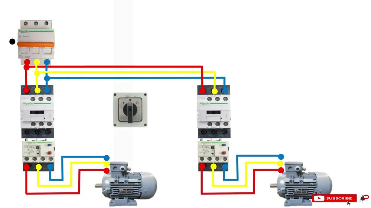 DUAL MOTOR CONTROL CIRCUIT RUNNING USING SELECTOR SWITCH ALTERNATE RUN OPERATION (ppt)