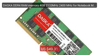 DASKA DDR4 RAM memory 4GB 2133MHz 2400 MHz for Notebook Memoria sup... — Top Rated 2026 | Buy Now!