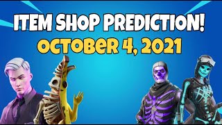October 4, 2021 | Fortnite Item Shop Prediction