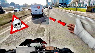 Route Tueuse de Motard, Crash évité 😅