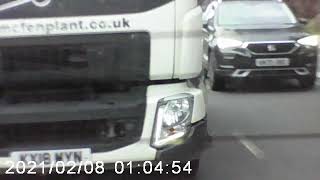 KX18MYN  Tailgating truck mcfenplant.co.uk
