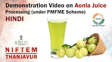Demonstration Video on Aonla Juice Processing (under PMFME Scheme) - HINDI