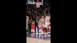 Isiaha Mike sends the shot away