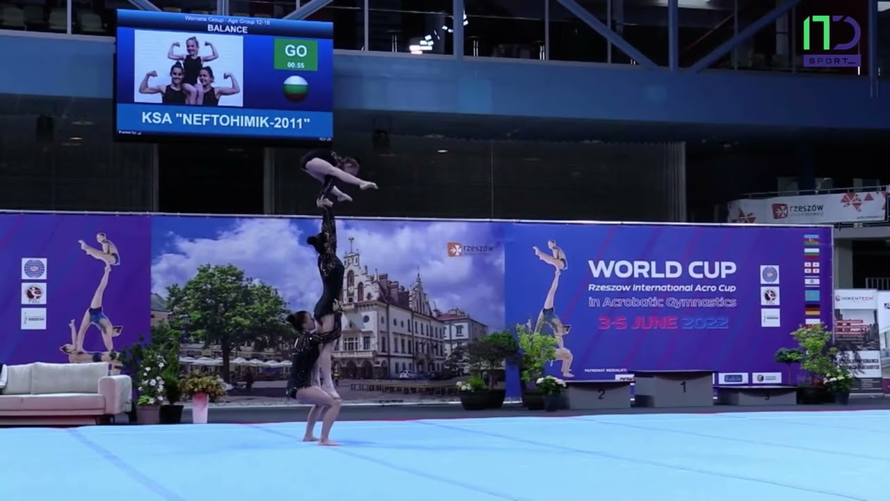 World Cup & Rzeszow International Acro Cup, Zh. Stoyanova, M. Todorova, D. Kostadinova/12-18/balance