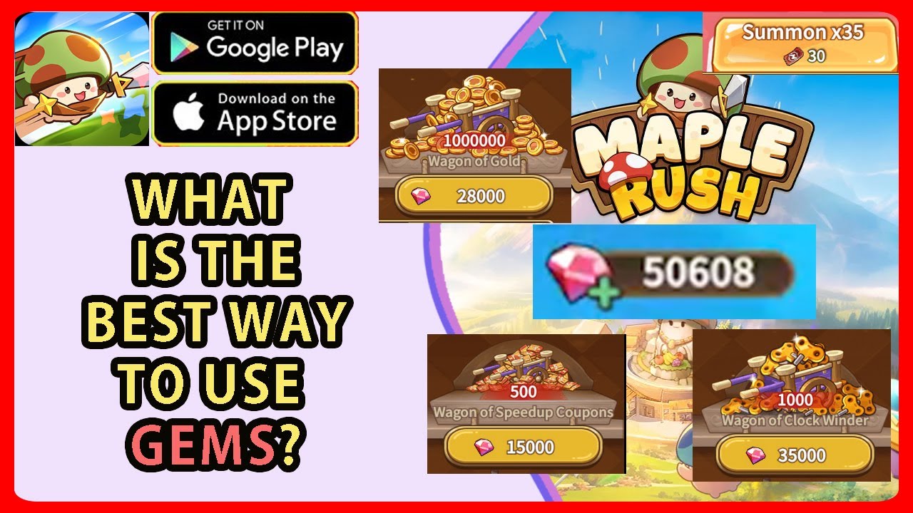 How to use Gems effectively in Maple Rush YouTube