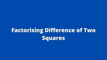 Adobe MathLab Factorising Difference of Two Squares