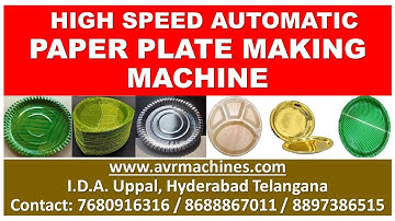 All In One Full Automatic Paper Plate Making Machine | Buffet Plate Making Machine | Avr Machines