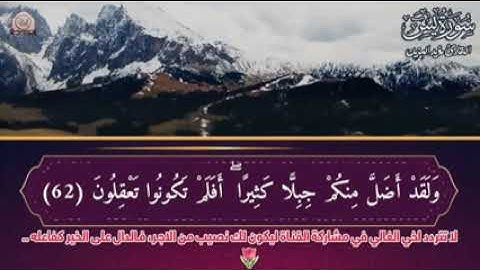 أخشع صوت بالعـالم ما تيسر من 'سورة يس' القارئ مؤيد المزين