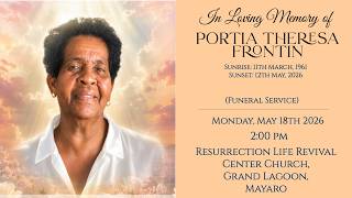 The Funeral Service of Portia Theresa Frontin