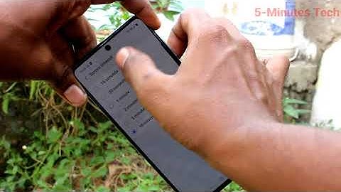 How to change auto lock screen time in Samsung Galaxy A71