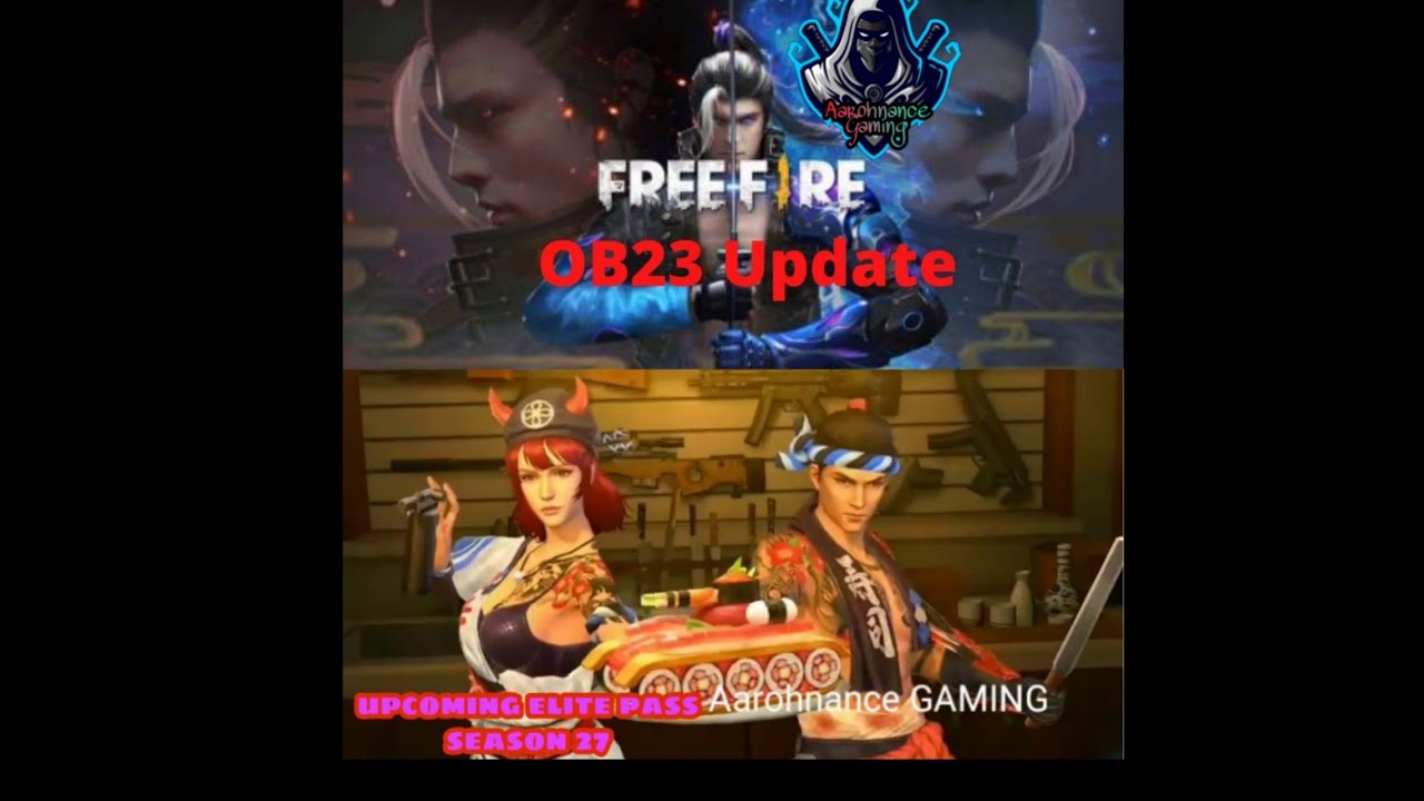 *Fire Free Fire New Lobby Ob23 | Free Fire Ob23  New update  Season 27 Elite Pass*