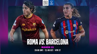 AS Roma vs. Barcelona | UEFA Women's Champions League 2022-23 Quarter-final First Leg Full Match