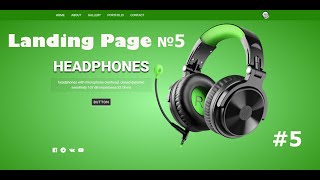 Landing Page #5 RESPONSIVE headphones HTML CSS JS