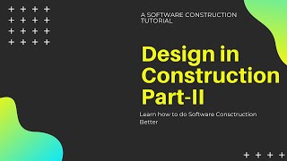 Lecture 08 - Design in Construction (Part-II)