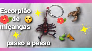 Beaded scorpion step by step