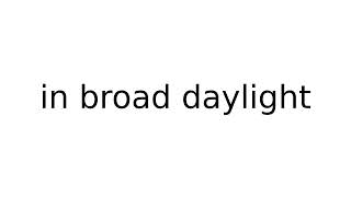 in broad daylight #idiom #idioms #english #meaning #meanings #definition #definitions