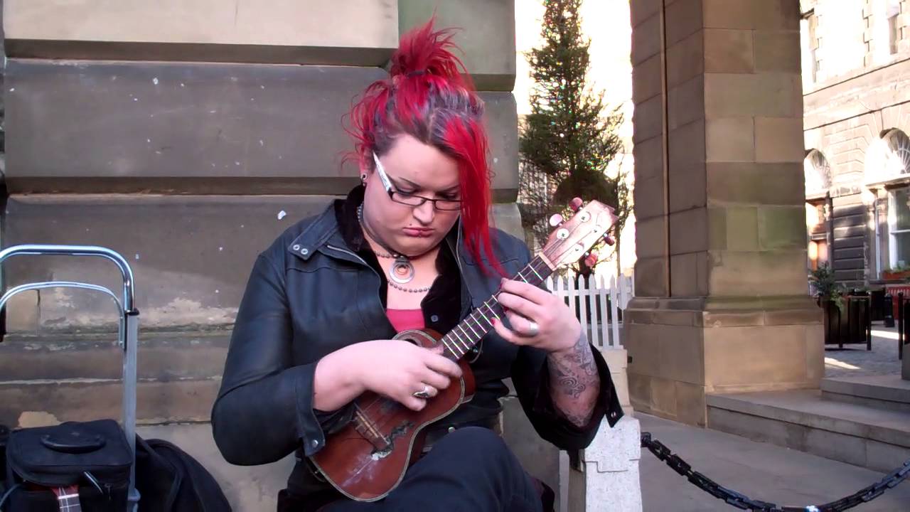 Christmas Day Ukulele Player Royal Mile Edinburgh Scotland YouTube