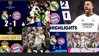 Real Madrid vs Bayern munich (2:1) All Goal Highlights UEFA champions league ⚽