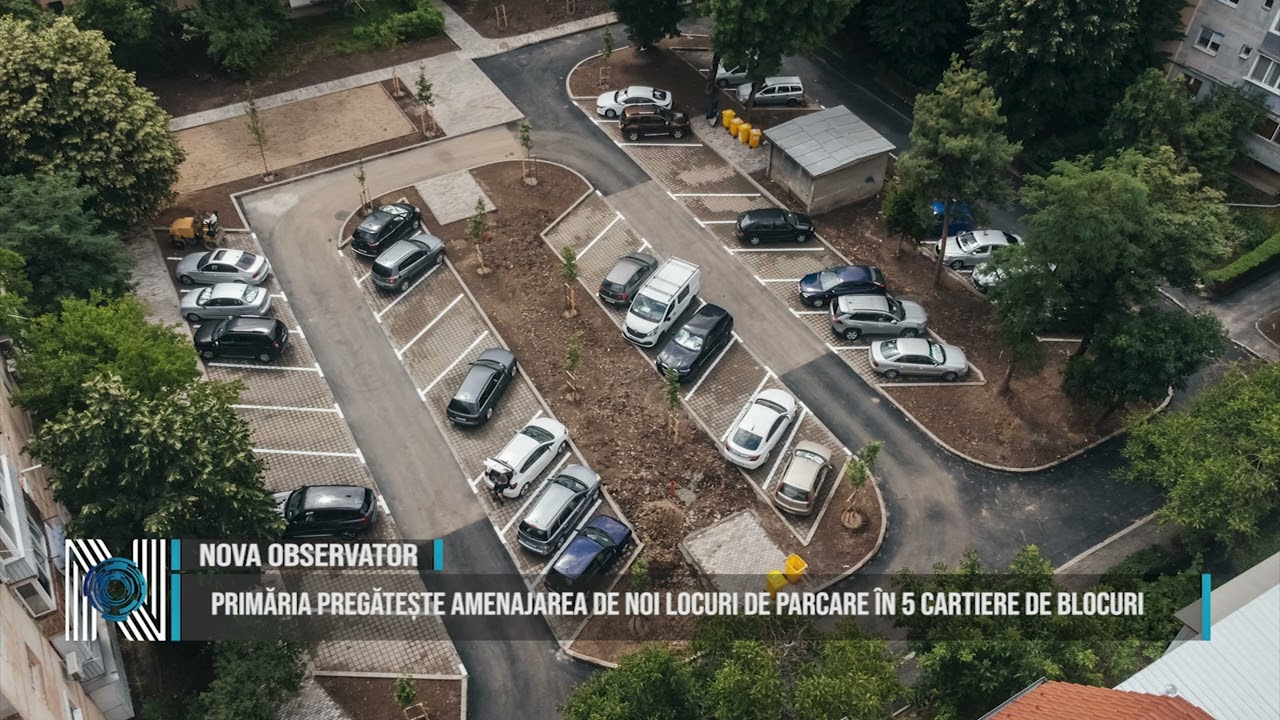 Primăria pregătește amenajarea de noi locuri de parcare în 5 cartiere de blocuri