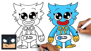 how to draw huggy wuggy baby poppy playtime draw color