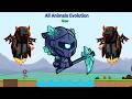 All Animals Evolution With New Emerald Golem Reaper (EvoWorld.io)