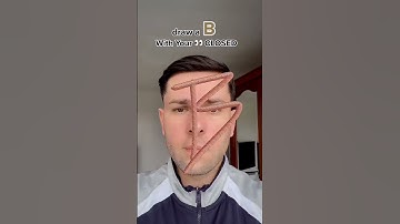 Draw a B with Your Eyes CLOSED👀😳 #shorts