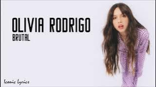 Olivia Rodrigo - brutal (lyrics)