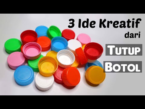 3 Ide Kreatif dari Tutup Botol MUDAH BANGET ! | Tugas daur ulang sekolah