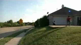 Austin kickflip big gap attempts