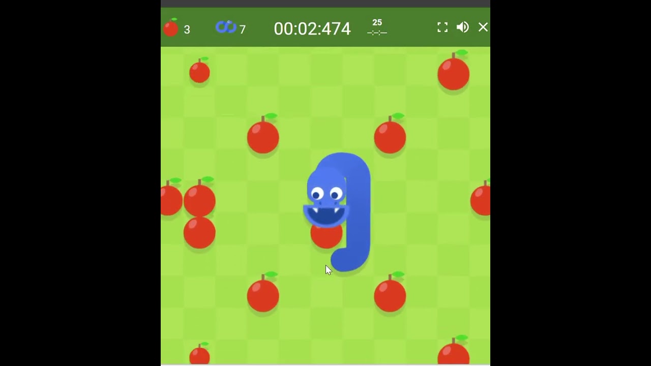 WR Snake Game Small Board 10 apples Endless Mode 50 Apples Slow