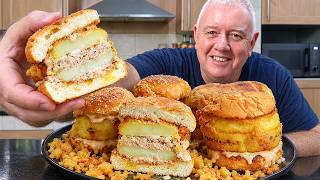 Crispy Chip Shop Tuna Scallop Burger