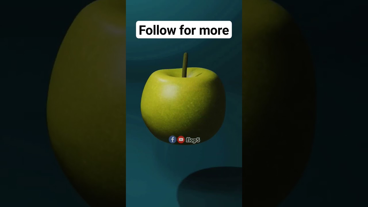 Basic 3d model of an Apple 