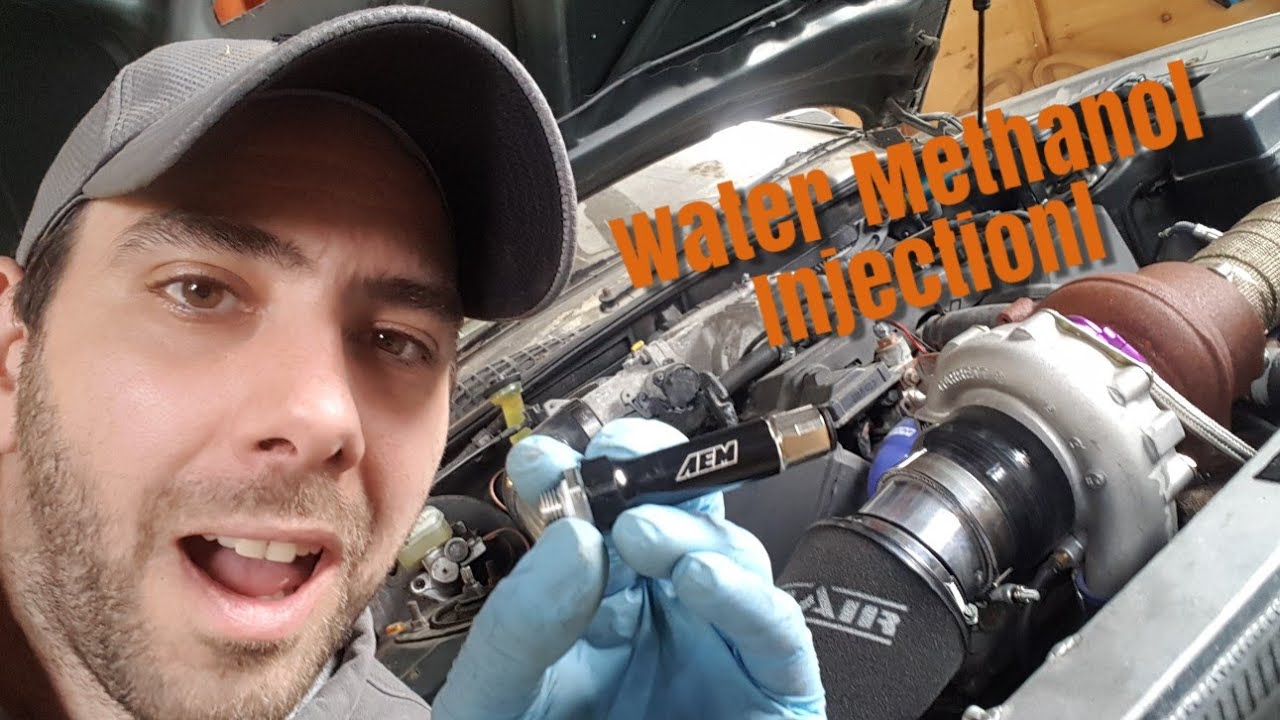 AEM water methanol injection install sc400 soarer 1uz turbo - YouTube