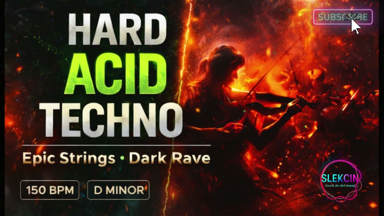 HARD ACID TECHNO (150 BPM • D Minor) | Epic Strings • Dark Rave