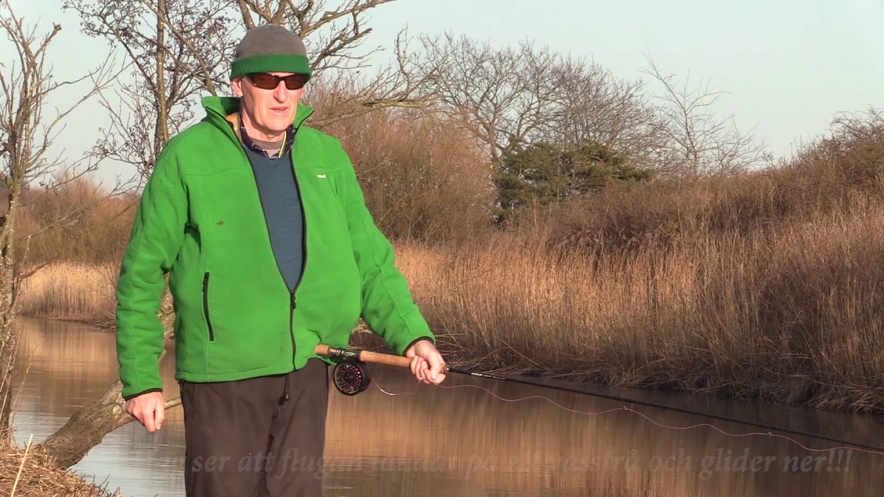 Havsöringsfiske i Nybroån April 2018. Strixphoto