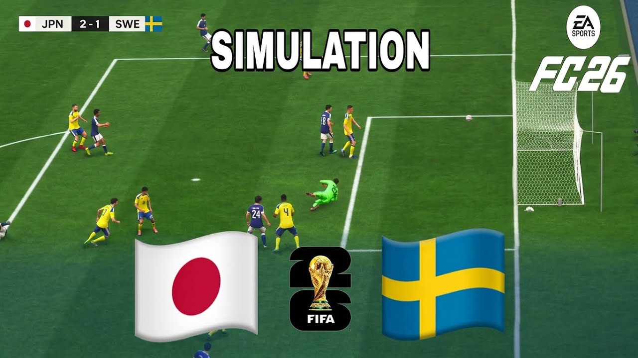 JAPAN vs SWEDEN | FIFA WORLD CUP 2026 - FC 26 SIMULATION - YouTube