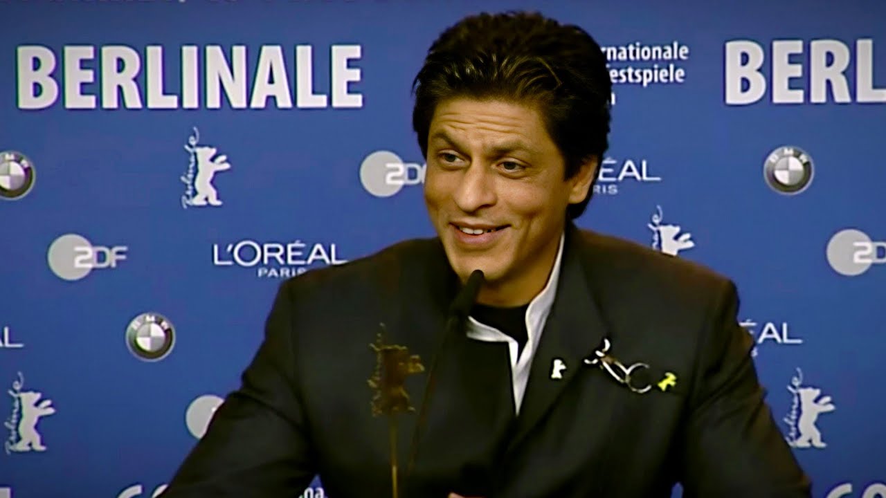 Shahrukh Khan at International Film Festival Berlin 2010 with Kajol and Karan Johar