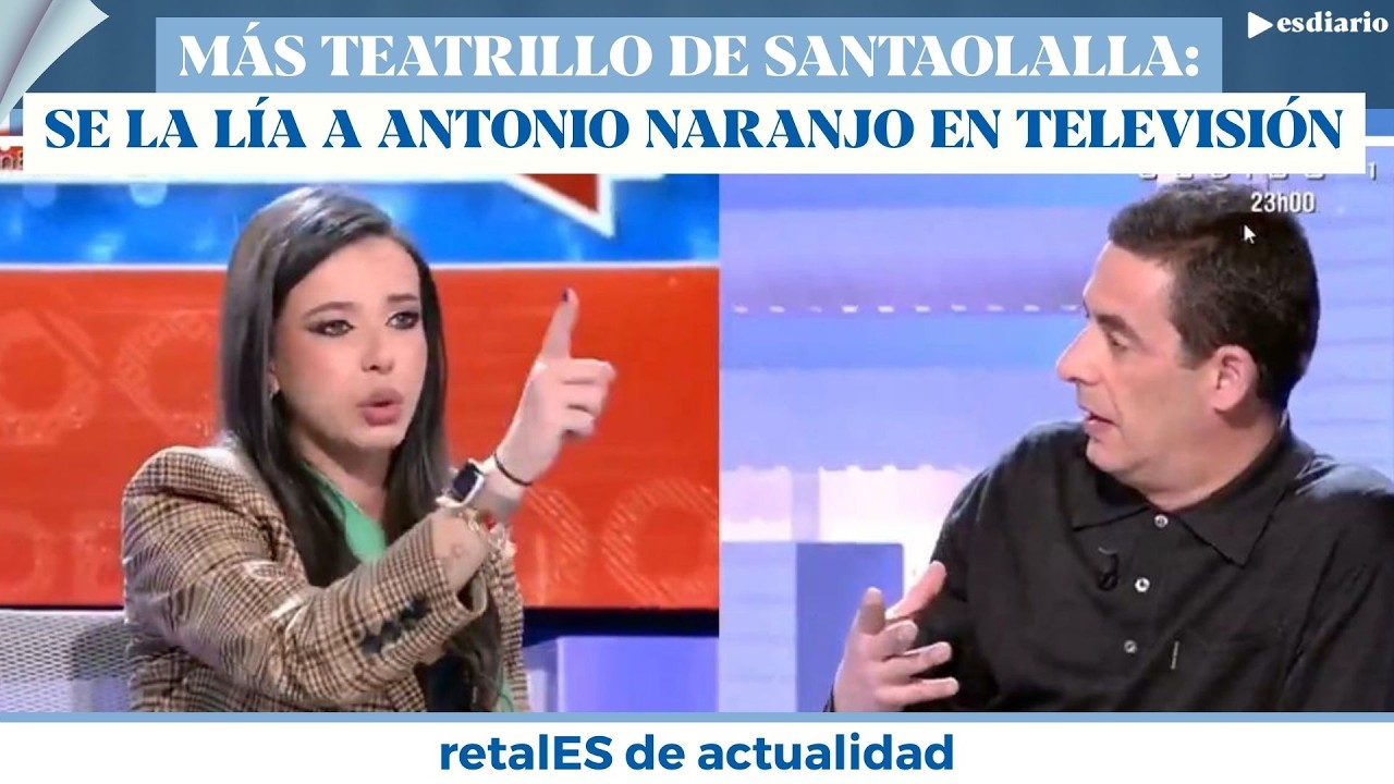 Sarah Santaolalla exprime el teatrillo del cabestrillo: bronca con Antonio Naranjo y se va del plató