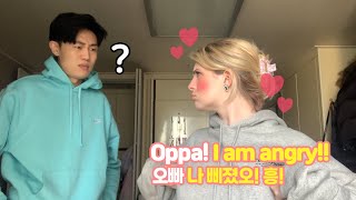 Doing EXTREME Aegyo To My Boyfriend FOR A WHOLE WEEK * CRINGE*