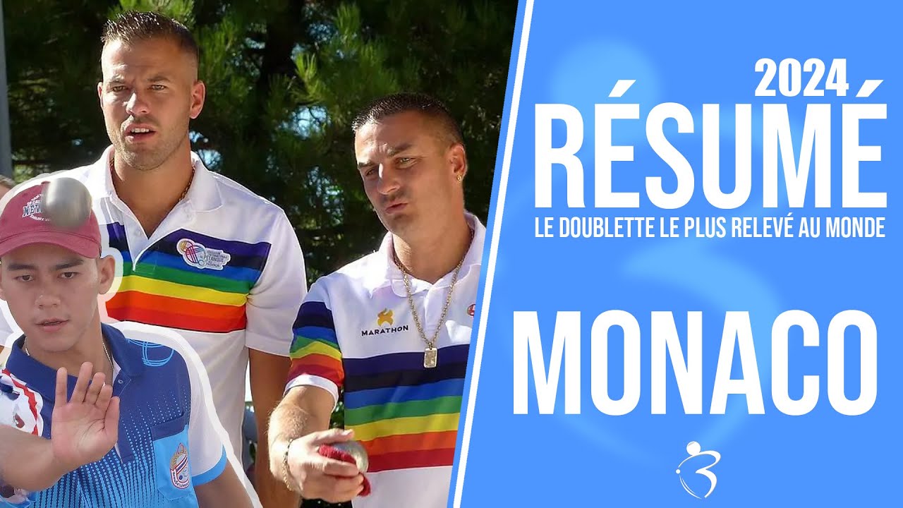 Miniature : Résumé « Beaux gestes pétanque » - Le doublette 2024 le plus relevé au monde à Monaco