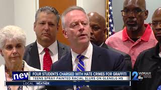 Glenelg students charged with hate crime for graffiti incident