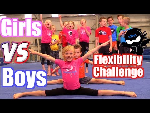 Girls vs Boys Gymnastics | Flexibility Challenge