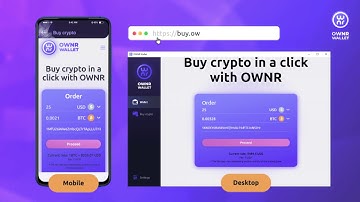 How to buy cryptocurrency in OWNR WALLET video guide