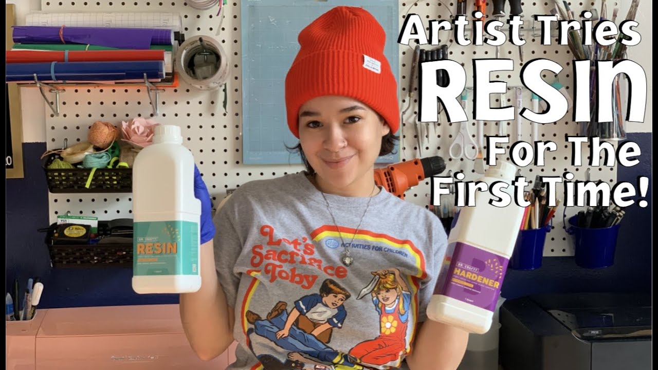Artist Tries Resin Art For The First Time! - YouTube