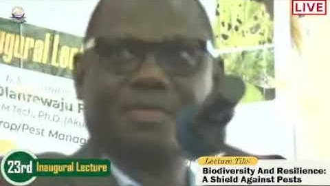 AAUA 23rd Inaugural Lecture Delivered by Prof. O. F.  Olotuah