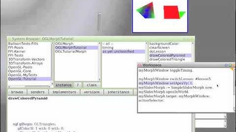 Squeak OpenGL tutorial 0.1