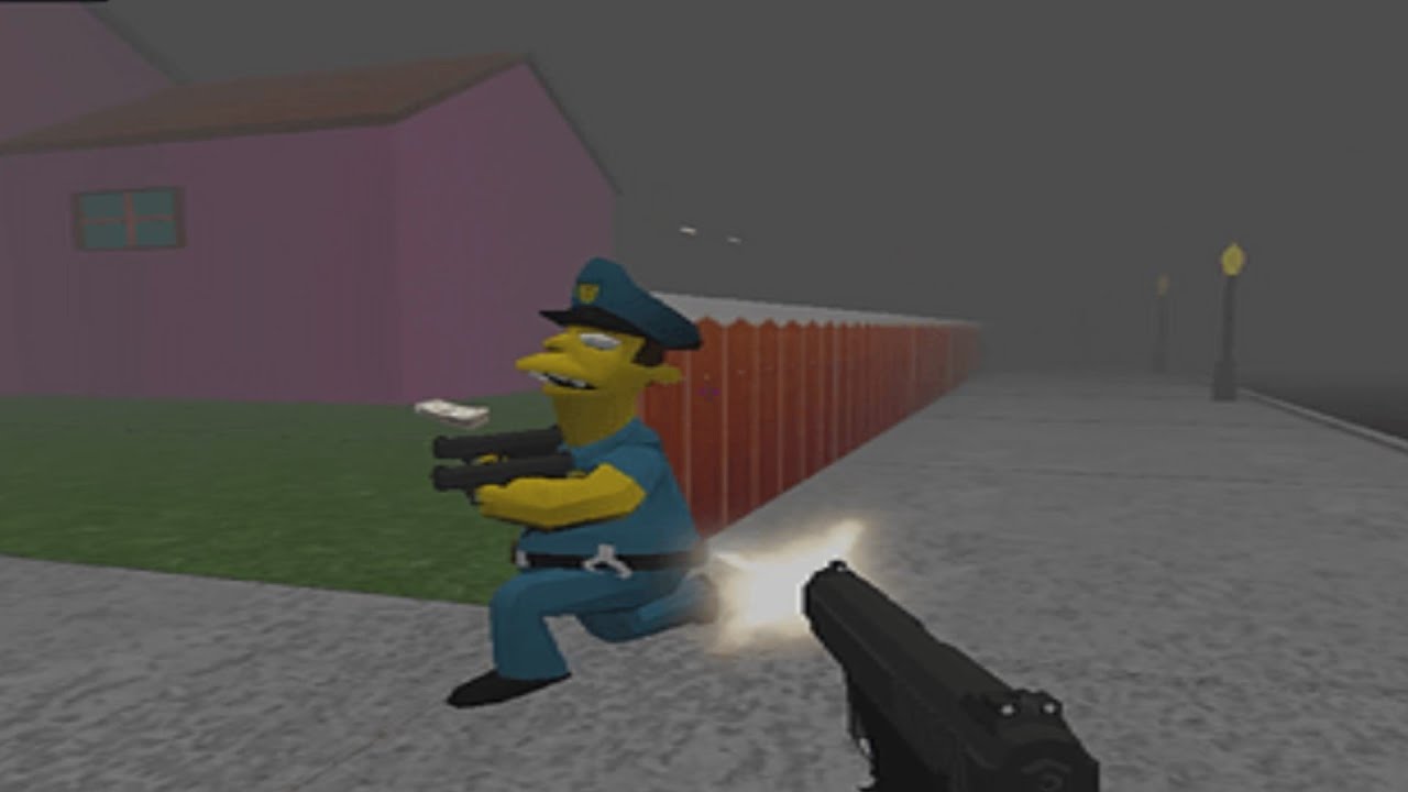 simpsons shooting game